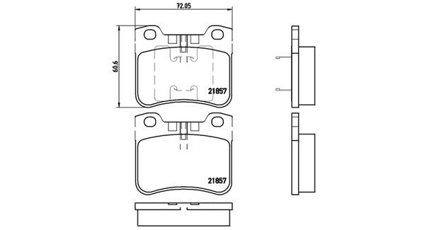 MAGNETI MARELLI Комплект тормозных колодок, дисковый тормоз 363700461059